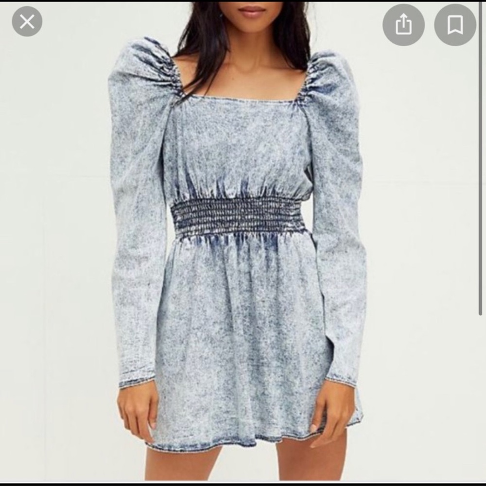 Free People Denim Mini Dress